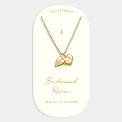 Katie Loxton ' Waterproof Gold Bridal Charm Necklace Bridesmaid Discount