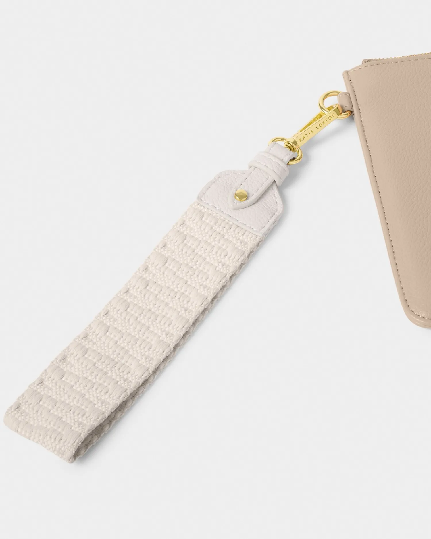 Katie Loxton Canvas Wristlet Strap Off White
