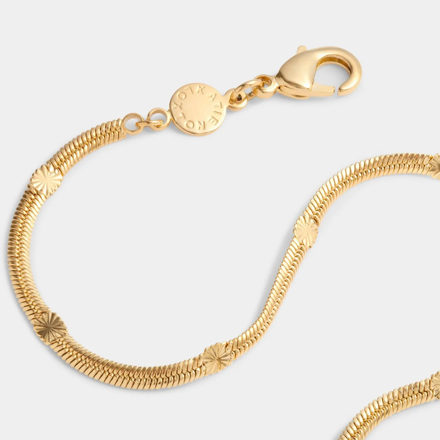 Katie Loxton Celeste Waterproof Gold Snake Chain Bracelet Best