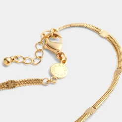 Katie Loxton Celeste Waterproof Gold Snake Chain Bracelet Best