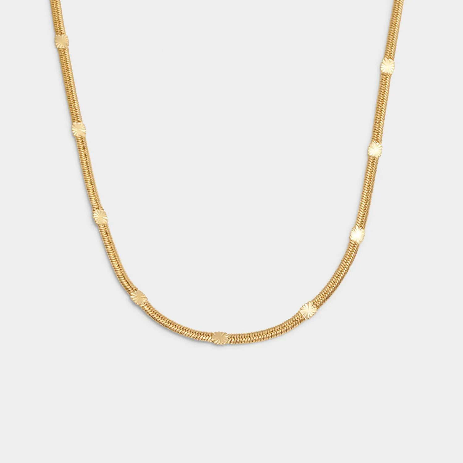 Katie Loxton Celeste Waterproof Gold Snake Chain Necklace Discount