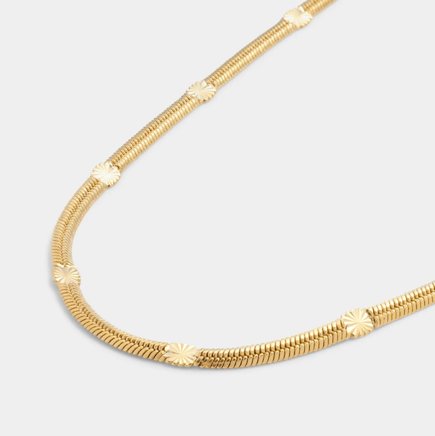 Katie Loxton Celeste Waterproof Gold Snake Chain Necklace Discount