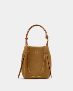 Katie Loxton Celina Mini Suedette Bucket Bag Caramel Discount