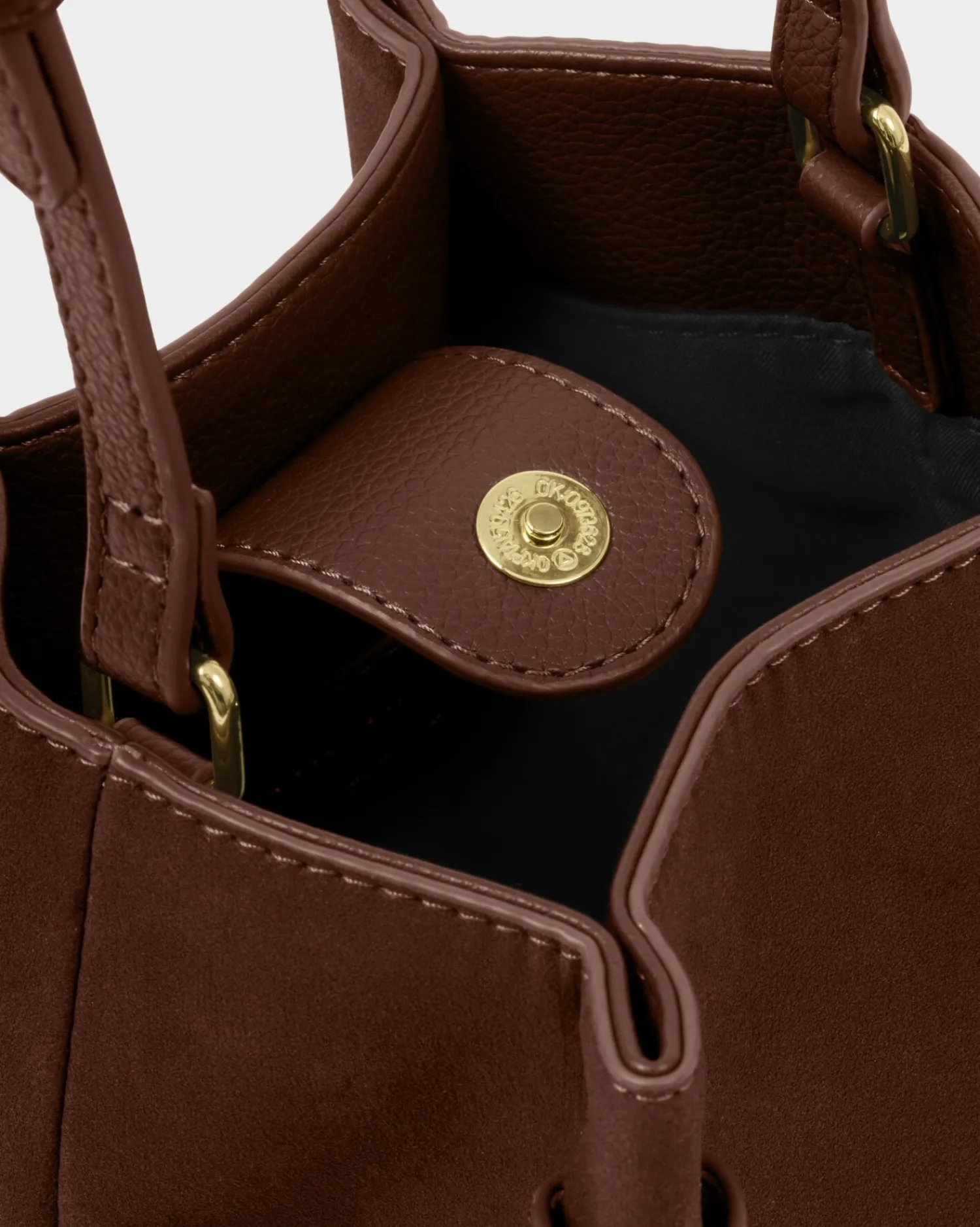 Katie Loxton Celina Mini Suedette Bucket Bag Darl Chocolate Clearance