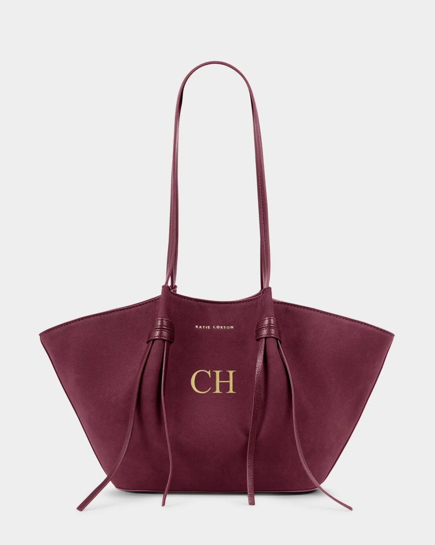 Katie Loxton Celina Small Suedette Tote Bag Cherry