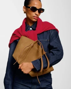 Katie Loxton Celina Small Suedette Tote Bag Caramel Sale