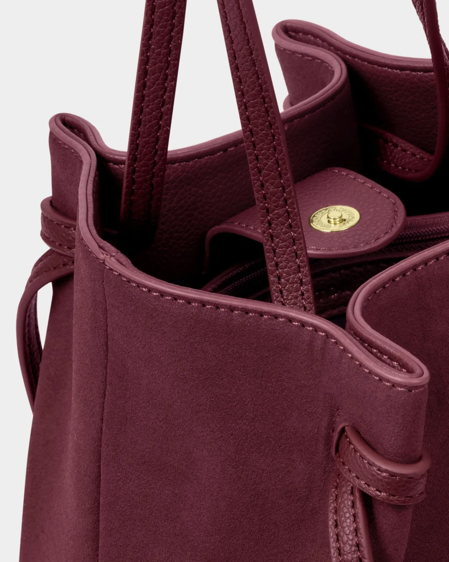 Katie Loxton Celina Suedette Bucket Bag Cherry Outlet