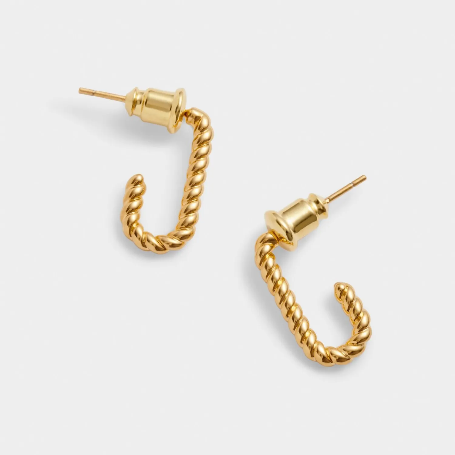 Katie Loxton Celine Waterproof Gold Rope Hoop Earrings Online