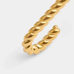 Katie Loxton Celine Waterproof Gold Rope Hoop Earrings Online