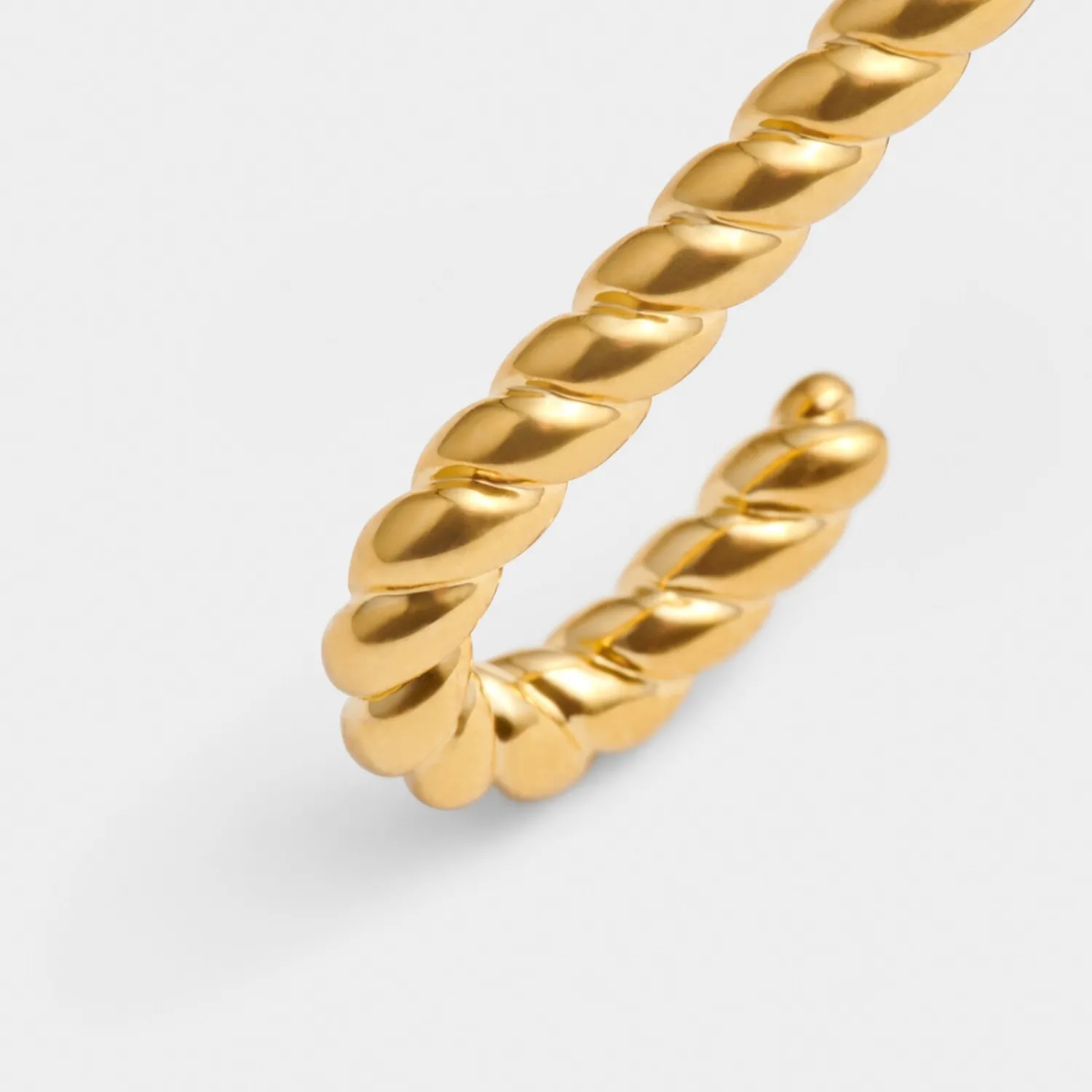 Katie Loxton Celine Waterproof Gold Rope Hoop Earrings Online