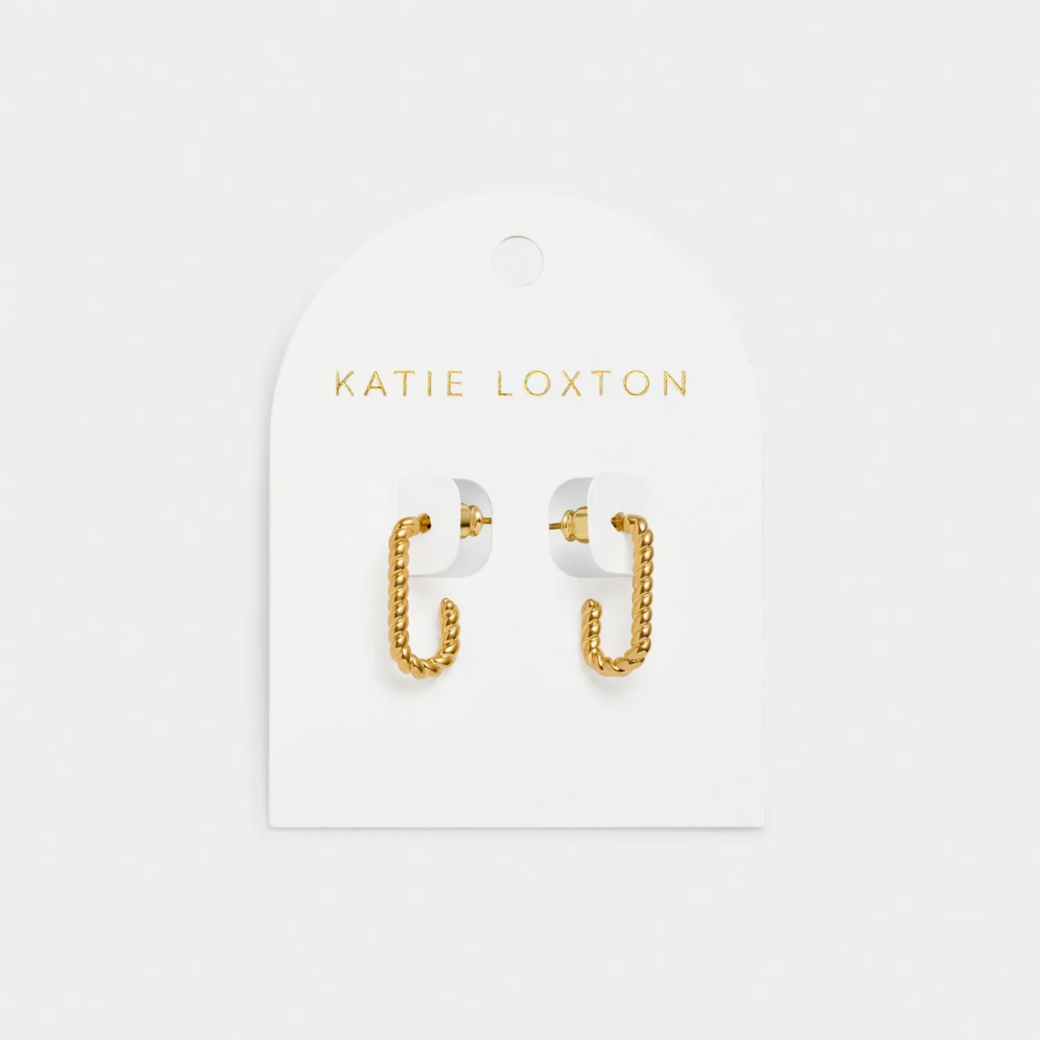Katie Loxton Celine Waterproof Gold Rope Hoop Earrings Online