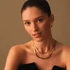 Katie Loxton Ciana Waterproof Gold Large Snake Chain Necklace