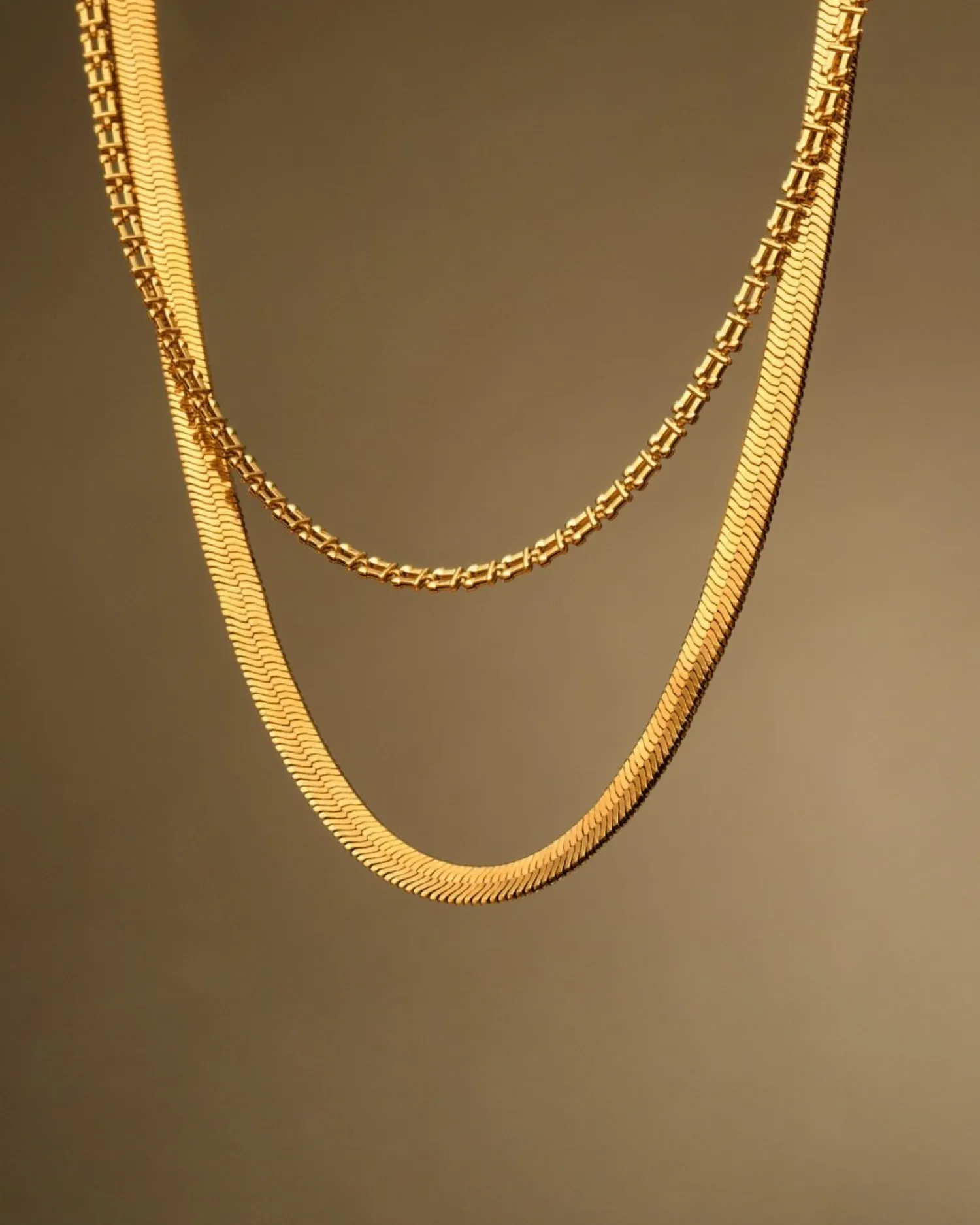Katie Loxton Ciana Waterproof Gold Large Snake Chain Necklace