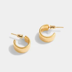 Katie Loxton Ciana Waterproof Gold Snake Huggie Hoop Earrings Discount