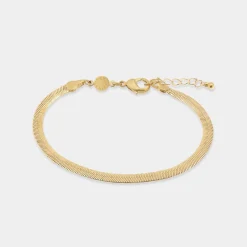 Katie Loxton Ciana Waterproof Gold Snake Chain Bracelet Clearance