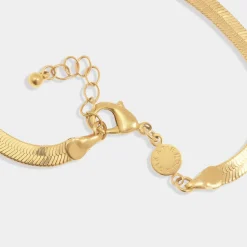 Katie Loxton Ciana Waterproof Gold Snake Chain Bracelet Clearance