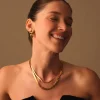 Katie Loxton Ciana Waterproof Gold Snake Chain Necklace