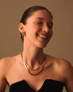 Katie Loxton Ciana Waterproof Gold Snake Chain Necklace