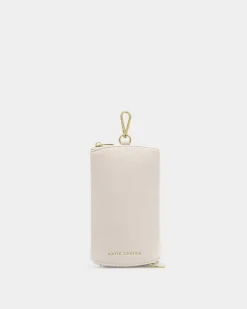 Katie Loxton Clip-On Sunglasses Case Off White New