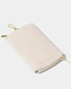 Katie Loxton Clip-On Sunglasses Case Off White New