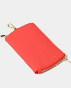 Katie Loxton Clip-On Sunglasses Case Sunset Coral Outlet