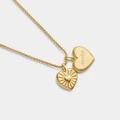 Katie Loxton ' Waterproof Gold Charm Necklace Daughter Clearance