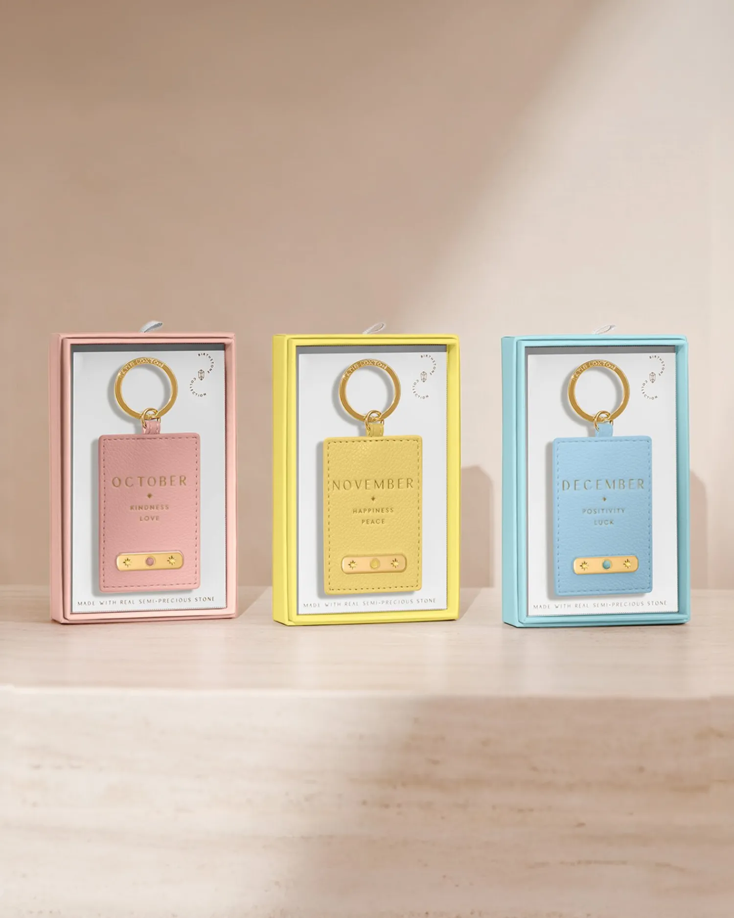 Katie Loxton ' Birthstone Keyring December New