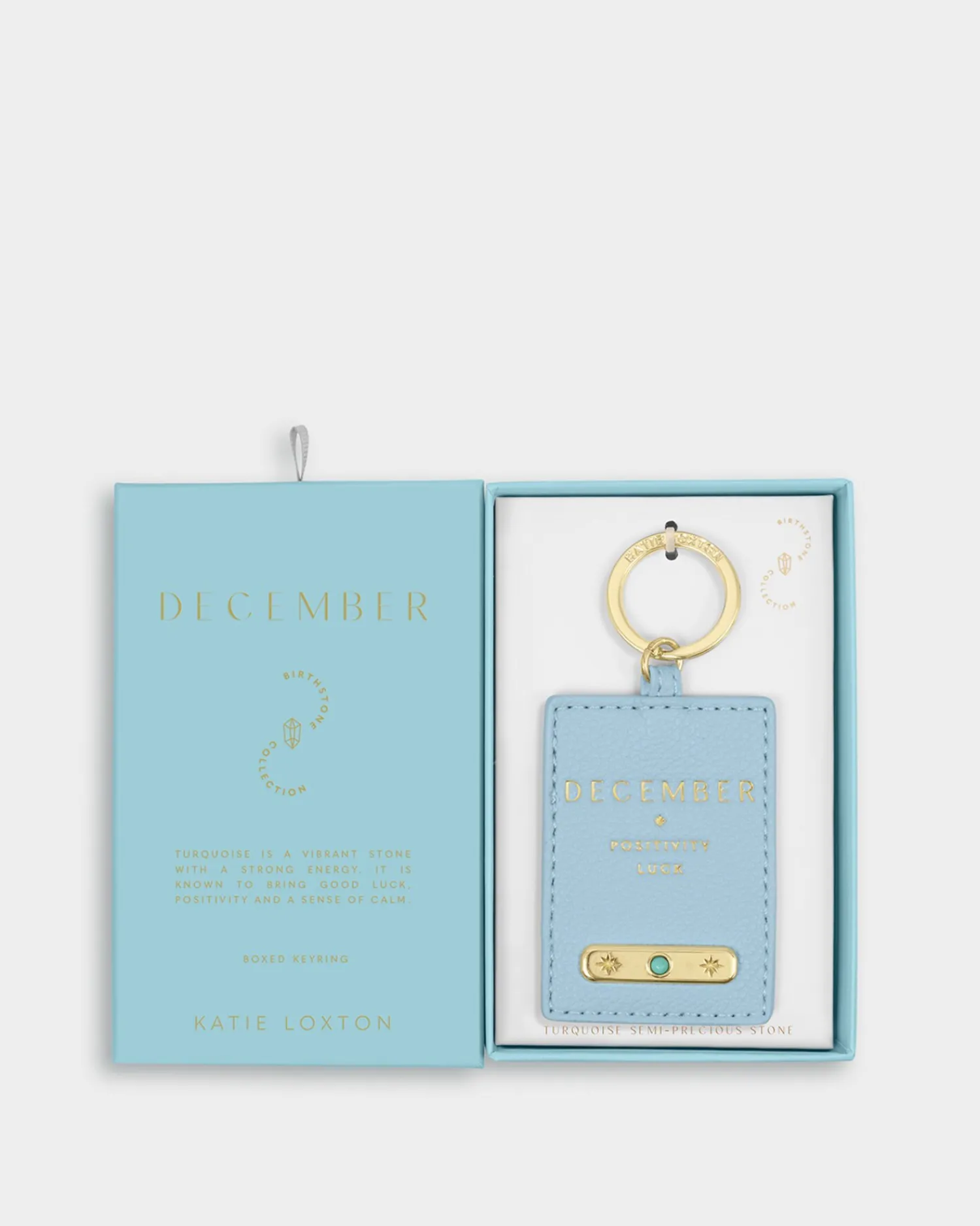 Katie Loxton ' Birthstone Keyring December New