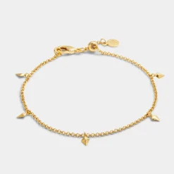 Katie Loxton Estee Waterproof Gold Charm Bracelet Hot