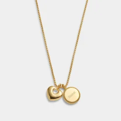 Katie Loxton ' Waterproof Gold Charm Necklace Family Forever Best