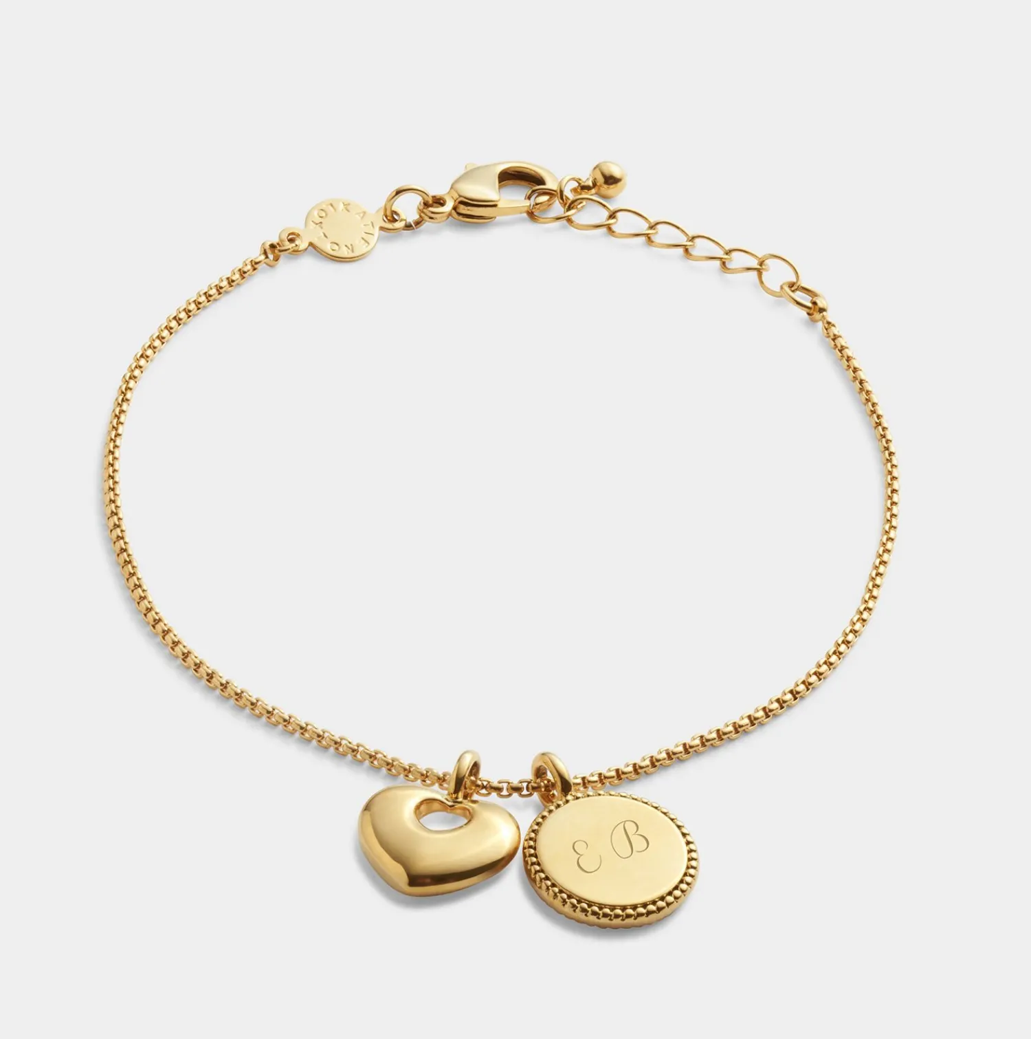 Katie Loxton ' Waterproof Gold Charm Bracelet Family Forever New