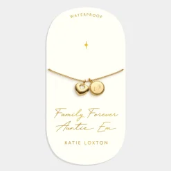 Katie Loxton ' Waterproof Gold Charm Bracelet Family Forever New