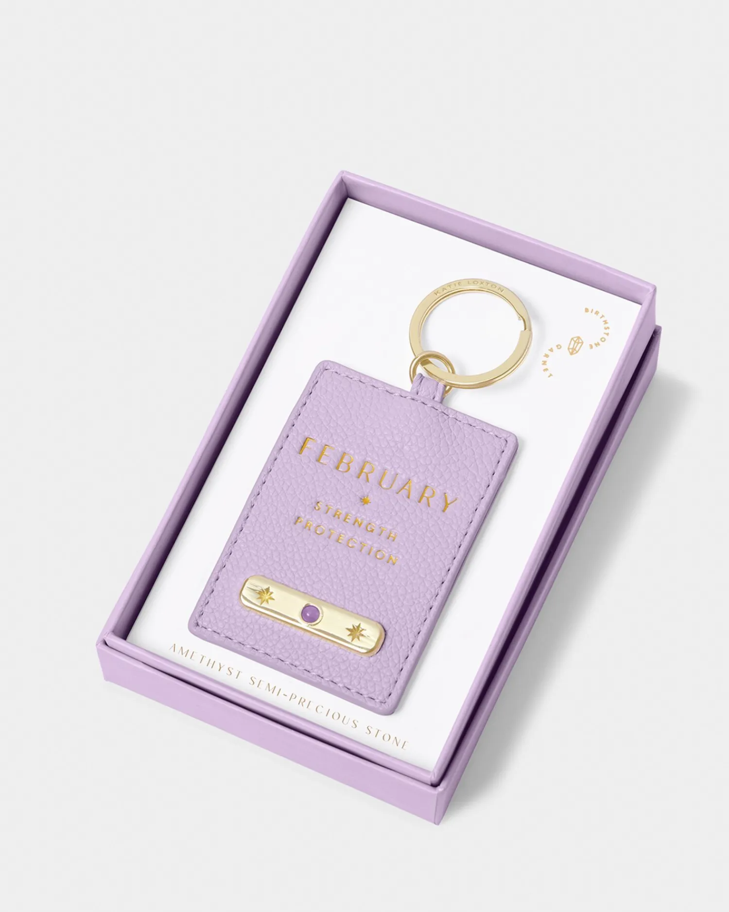 Katie Loxton ' Birthstone Keyring February Online