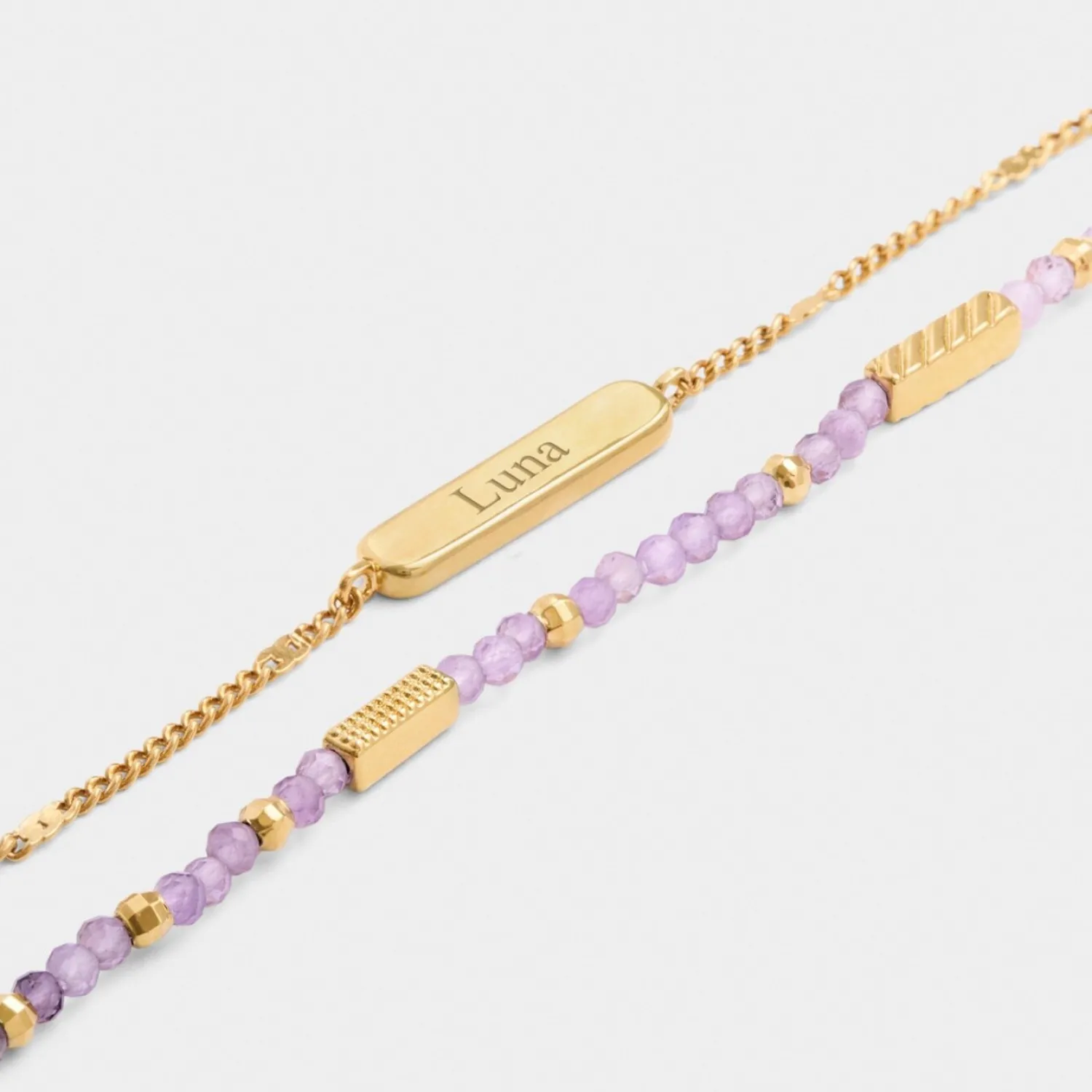 Katie Loxton ' Waterproof Gold Birthstone Bracelet February