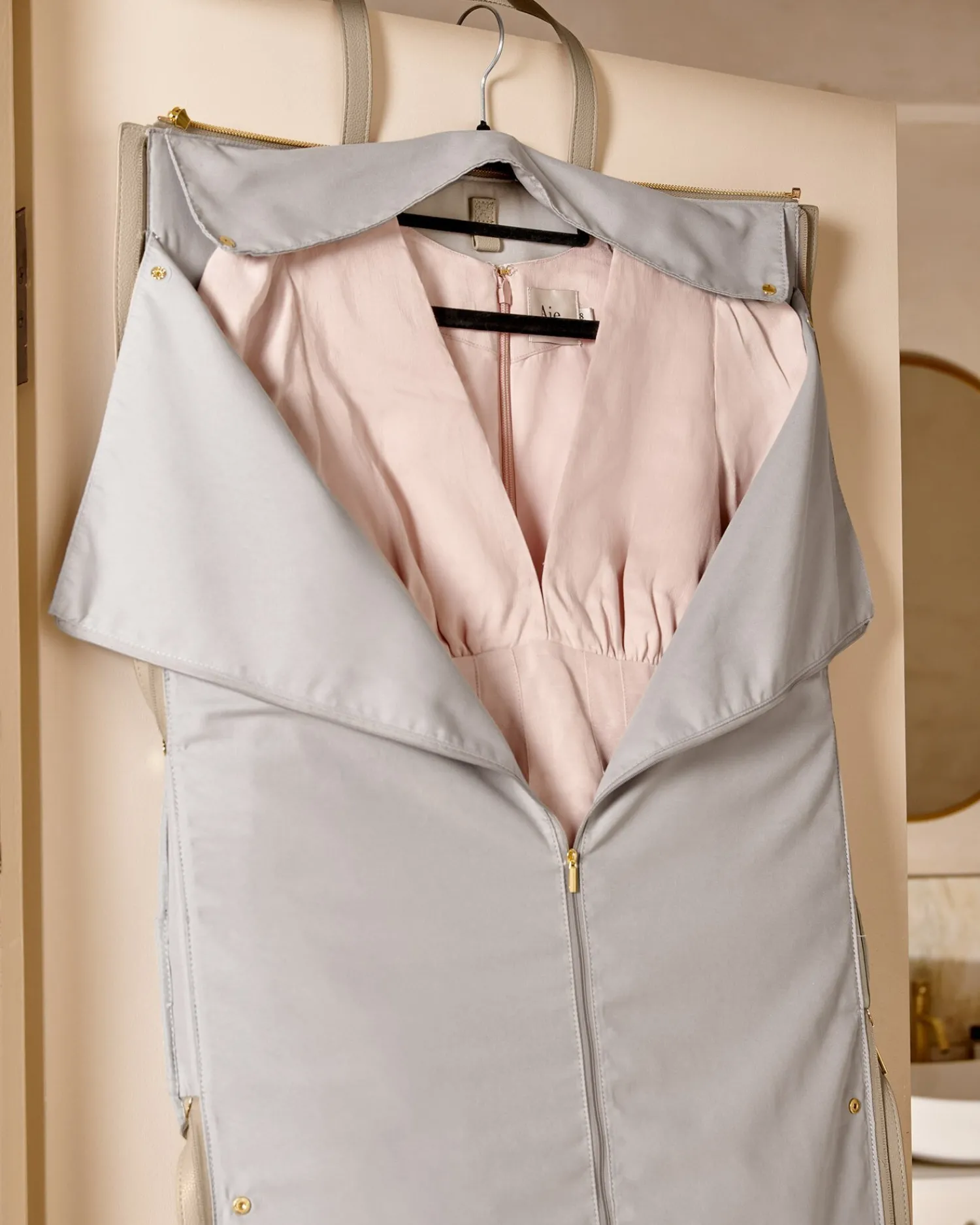 Katie Loxton Fold-Out Garment Weekend Bag Light Taupe Discount