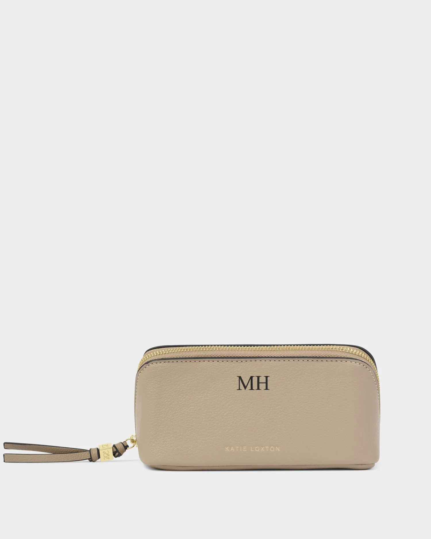 Katie Loxton Fold-Out Mirror Makeup Bag Light Taupe Sale