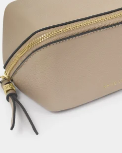 Katie Loxton Fold-Out Mirror Makeup Bag Light Taupe Sale