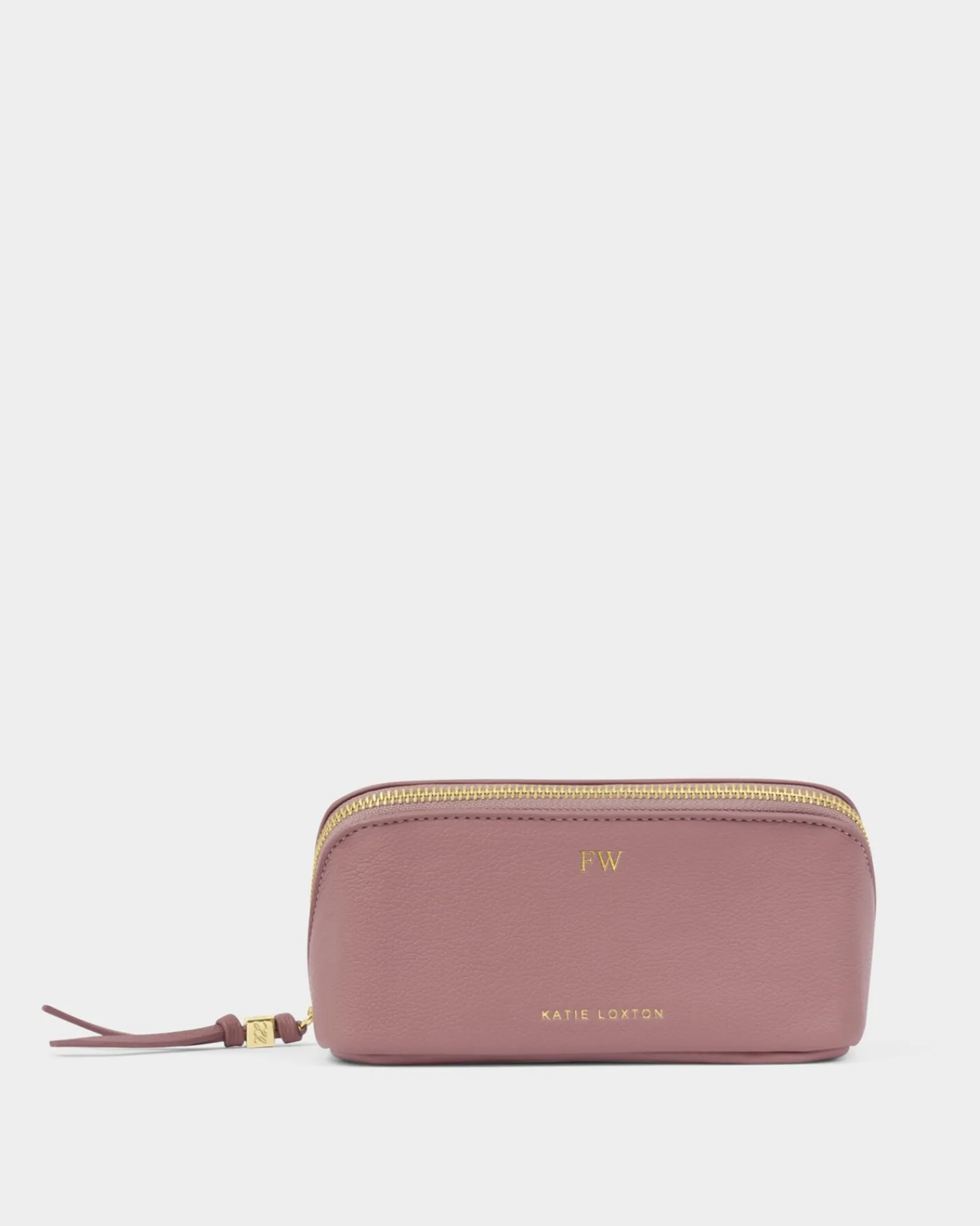 Katie Loxton Fold-Out Mirror Makeup Bag Deep Rose Hot