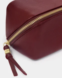 Katie Loxton Fold-Out Mirror Makeup Bag Cherry New