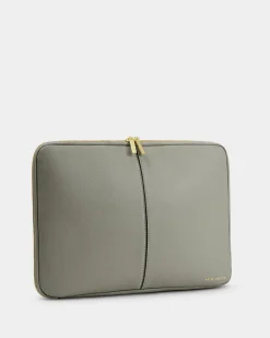 Katie Loxton Folio Laptop Case Graphite Green