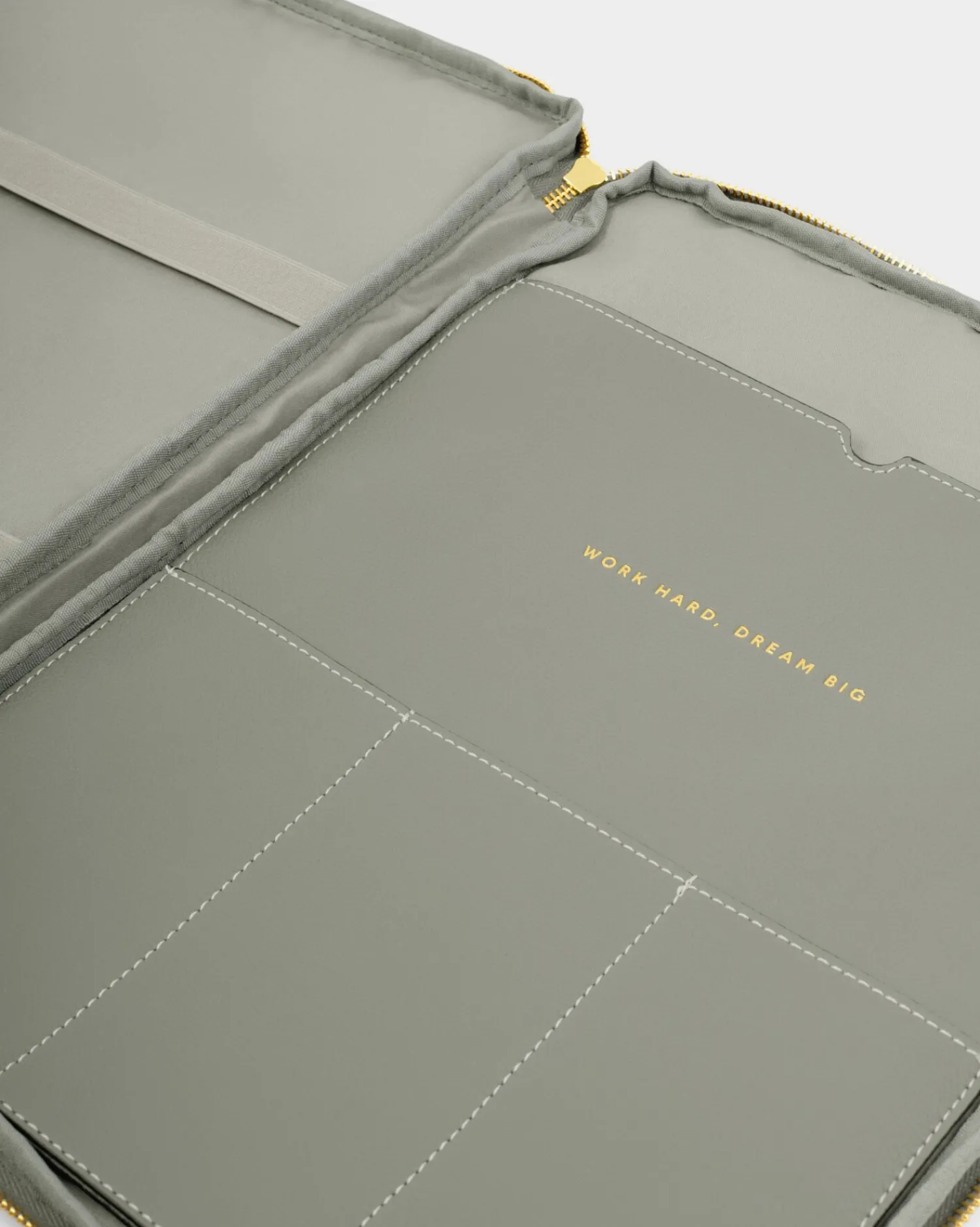 Katie Loxton Folio Laptop Case Graphite Green