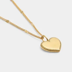 Katie Loxton Forever' Waterproof Gold Heart Necklace Clearance