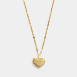 Katie Loxton Forever' Waterproof Gold Heart Necklace Clearance