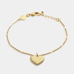 Katie Loxton Forever' Waterproof Gold Heart Bracelet Discount