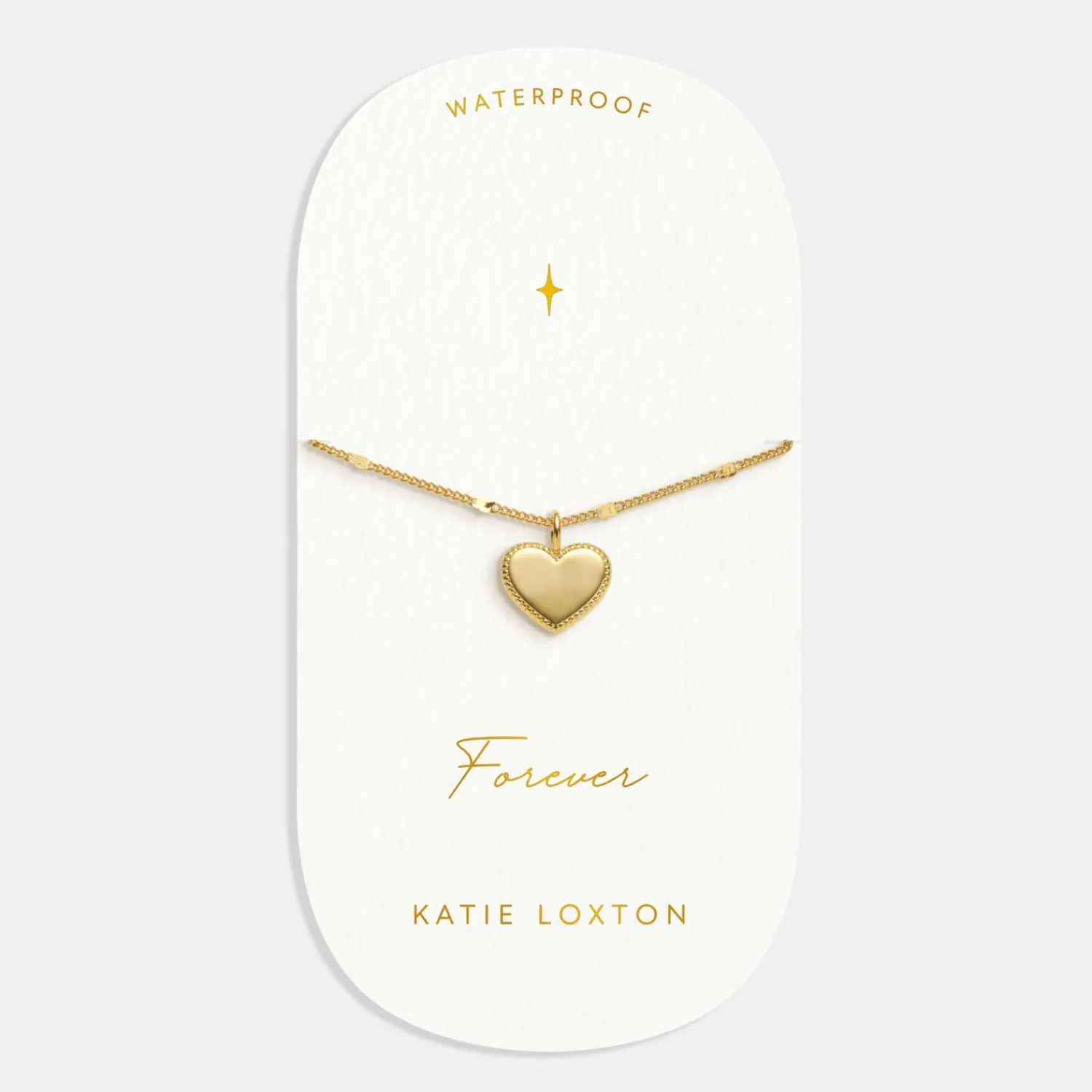 Katie Loxton Forever' Waterproof Gold Heart Bracelet Discount