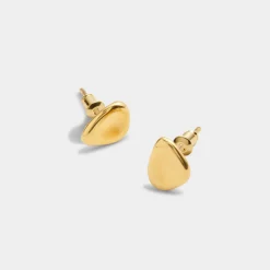 Katie Loxton Forever' Waterproof Gold Pebble Earrings Best