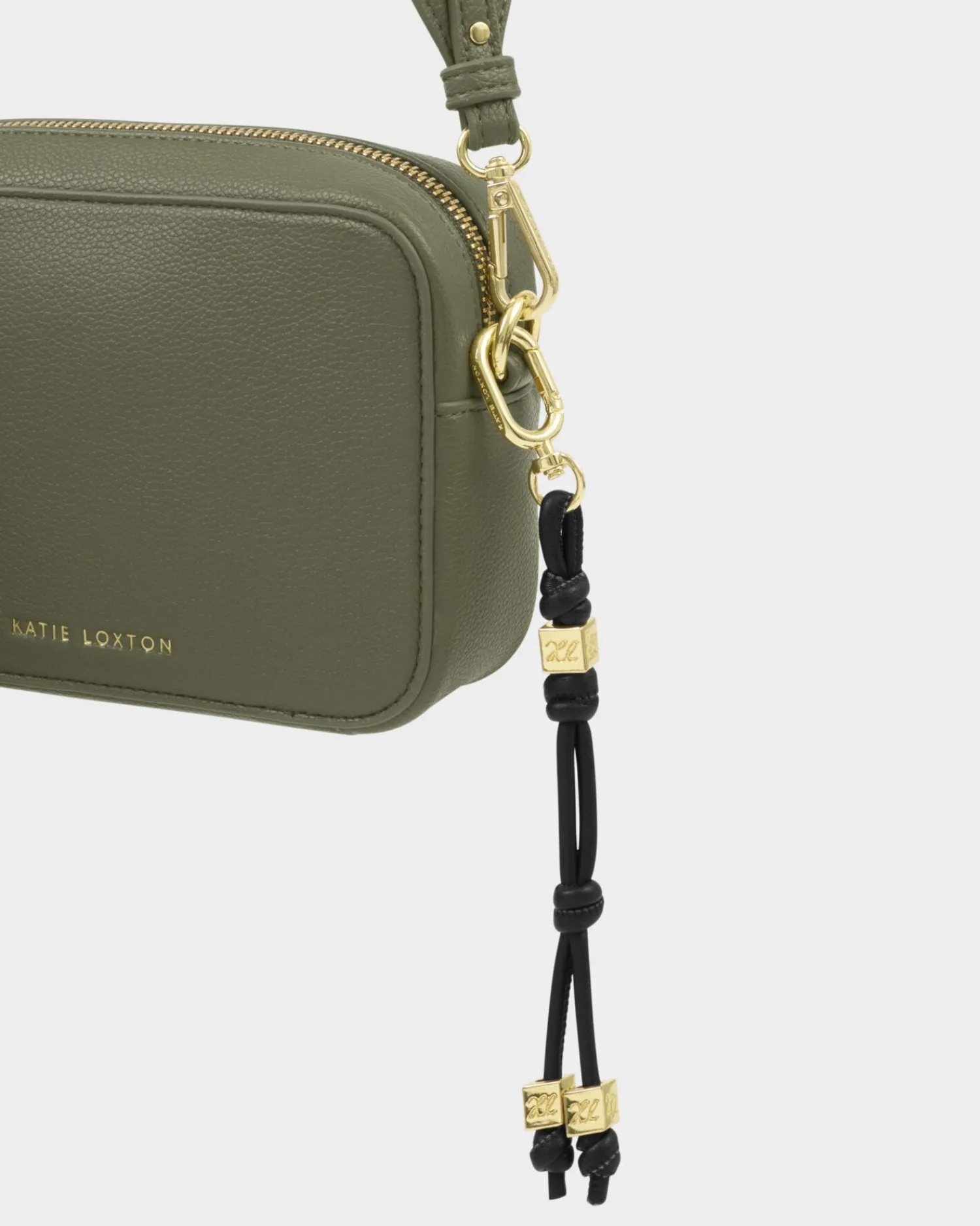 Katie Loxton Gia Bag Charm Keyring Black Hot