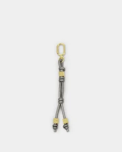 Katie Loxton Gia Bag Charm Keyring Pewter Hot