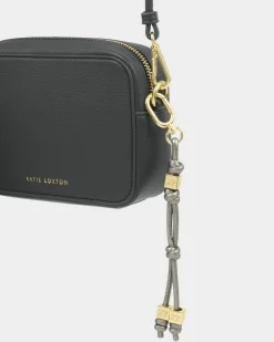 Katie Loxton Gia Bag Charm Keyring Pewter Hot