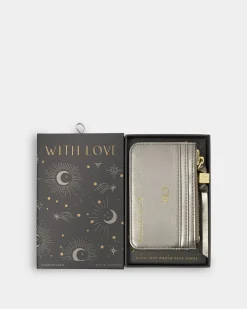 Katie Loxton Gift Boxed Coin & Card Holder Pewter